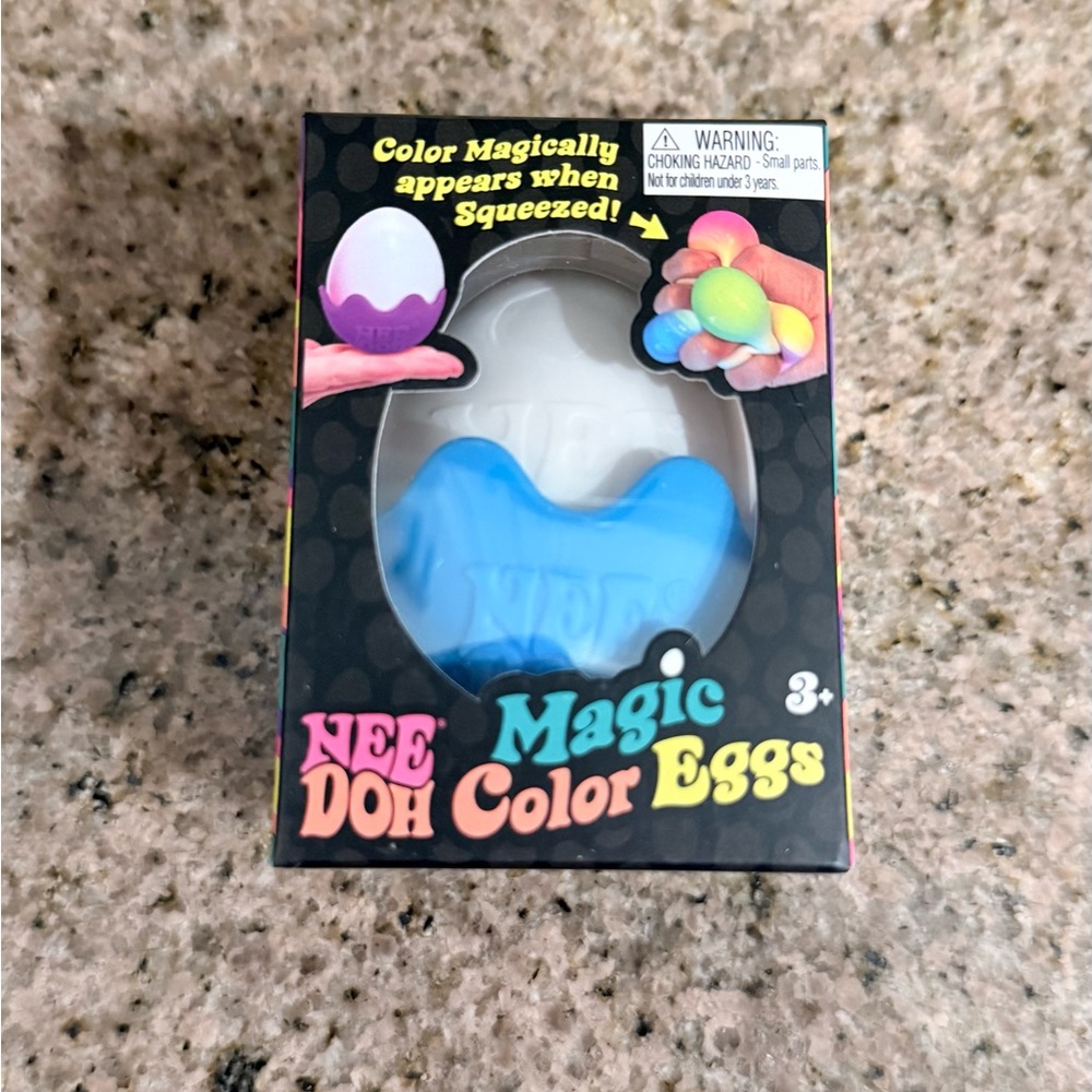 Nee Doh Magic Color Eggs - Blue Kids Sensory Squeeze Toy